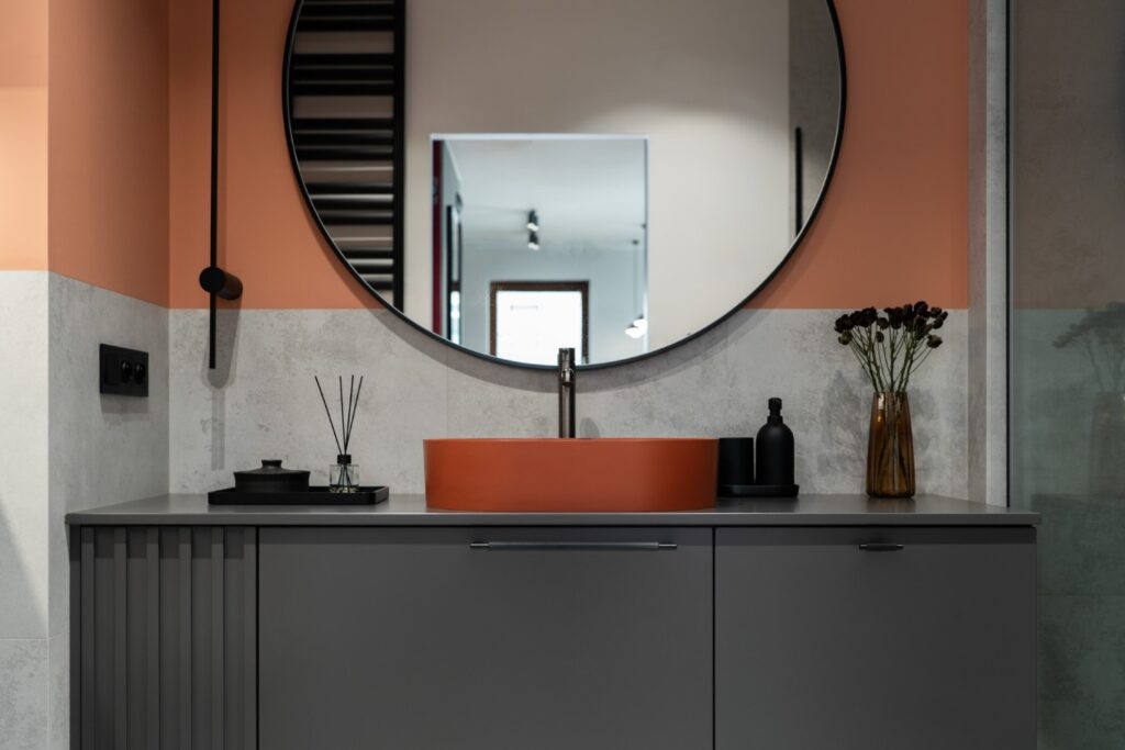 Industrialne łazienki