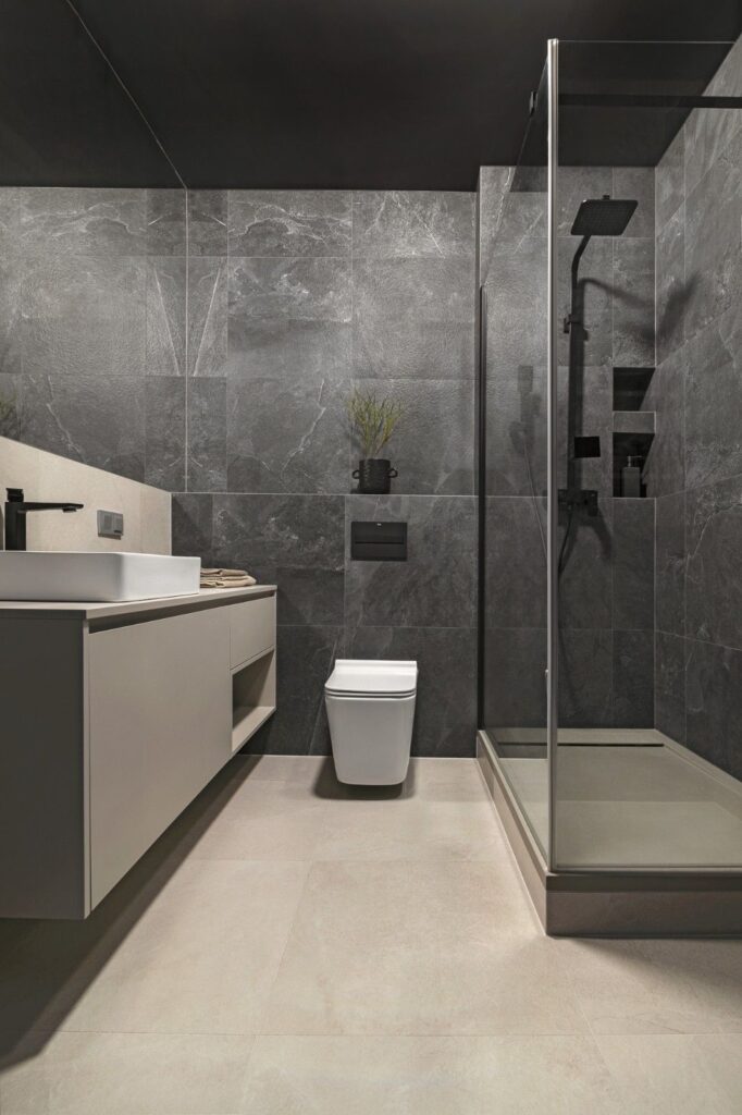 Styl industrialny łazienka